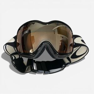 Oakley Women’s Stockholm Jet Black Goggles with Iridescent Lenses